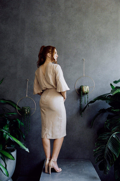 Louise Faux Wrap Skirt